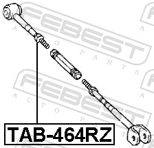 FEBEST TAB464RZ Сайлентблок рычага заднего поперечногоToyota Camry 2001-