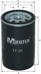 MFILTER TF26 Фiльтр масляний (вир-во M-Filter)