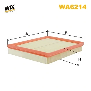 Фильтр воздушный WIX FILTERS, WIX WA6214 Фильтр воздушный WIX FILTERS, WIX WA6214
