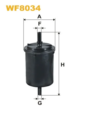 WIX FILTERS WF8034 Фильтр топливный, 1.2/1.4/1.6i 97-