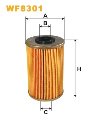  WIX WF8301 — Топливный фильтр на Рено Мастер III 2.3 dci (h=120мм) 