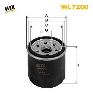 WIX FILTERS WL7200 Фильтр масляный, 1.2 i20 12-/Almera 06-12, Micra 10-, Tiida 07-/Megane, Megane 09-, WIX FILTERS WL7200 Фильтр масляный, 1.2 i20 12-/Almera 06-12, Micra 10-, Tiida 07-/Megane, Megane 09-,