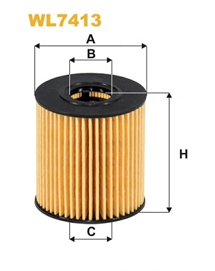 WIX FILTERS WL7413 Фильтр масляный, 2.2-2.4TDCI /2.2MJTD/HDI 06- Ducato/Jumper/Boxer