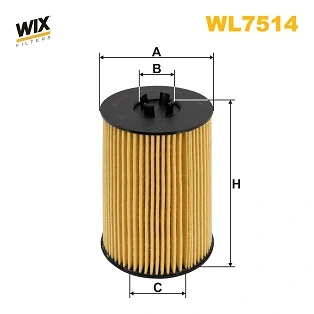 WIX FILTERS WL7514 Фильтр масляный, 1.6-2.0TDI 12-