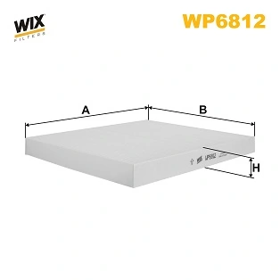 WIX FILTERS WP6812 Фильтр салона, 1.9TDI/SDI
