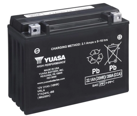 Аккумулятор YUASA 6 СТ-21-R YTX24HLBS Аккумулятор YUASA 6 СТ-21-R YTX24HLBS